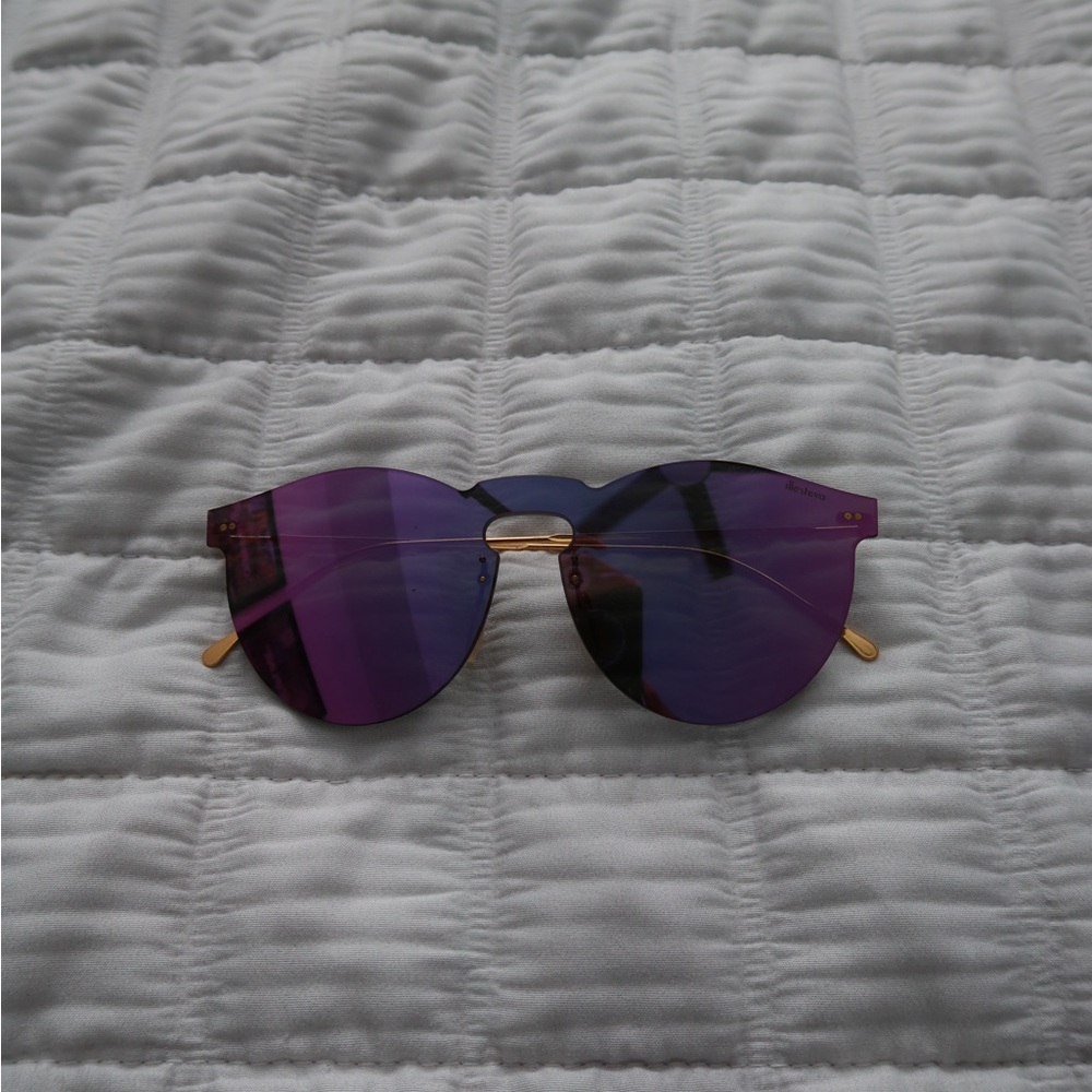 Illesteva Purple and Gold Sunglasses
